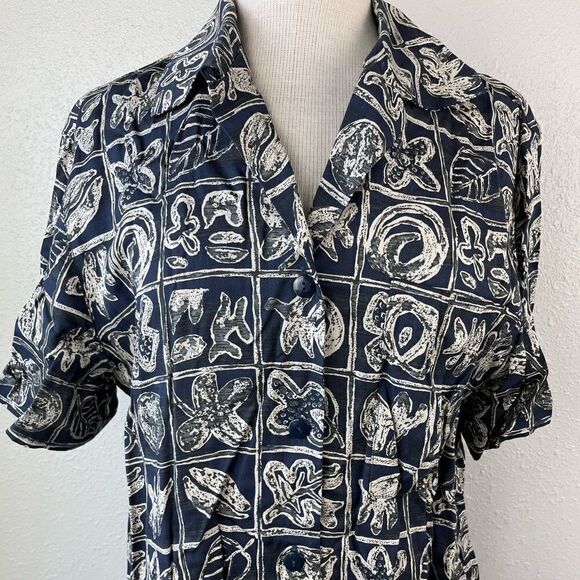 Rena Rowen for Saville Button Down Shirt Size 12 EUC - Picture 2 of 7